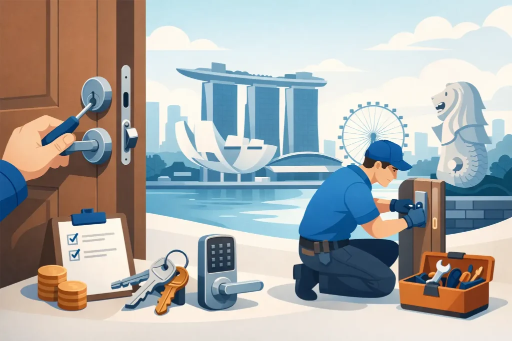 Main Door Lock Replacement Cost in Singapore